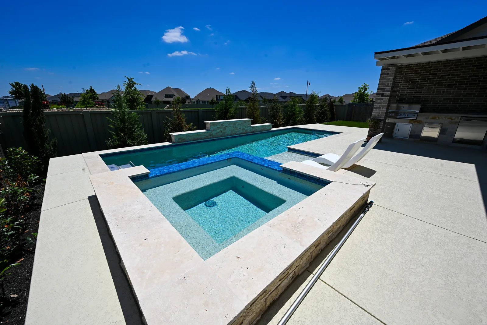 Custom gunite pool, Hutto TX